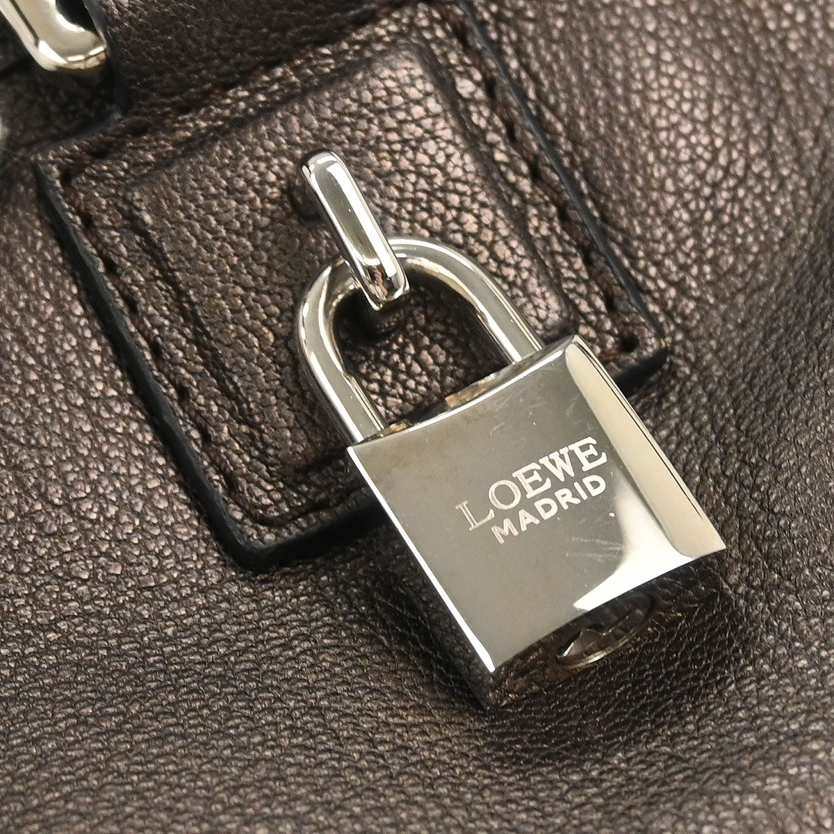 Loewe Metallic Brown Amazona 36 Handbag