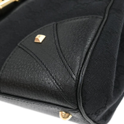Gucci Black GG Jackie Hobo Handbag