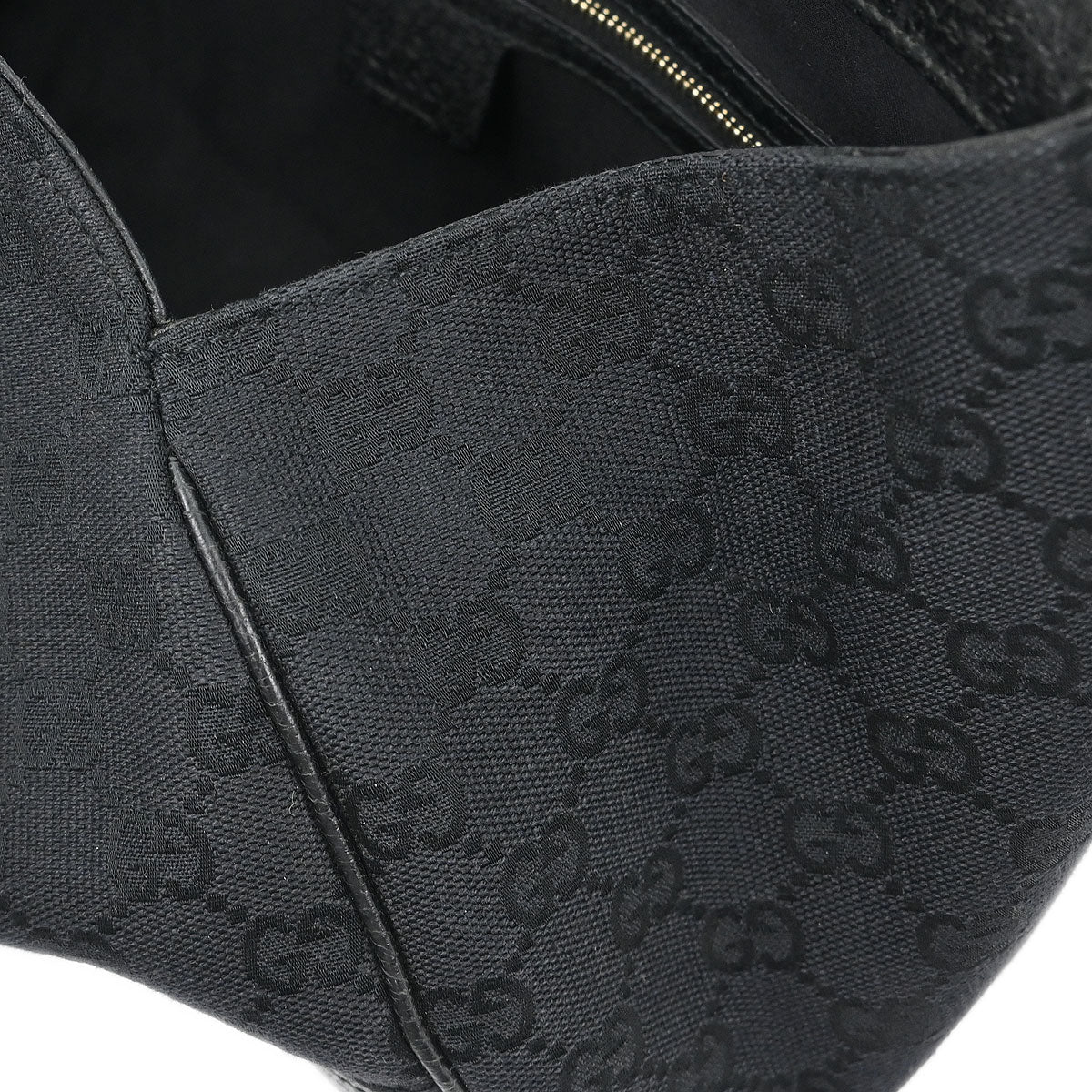 Gucci Black GG Jackie Hobo Handbag