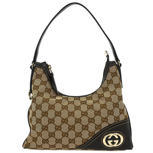 Gucci Beige Canvas GG Hobo Handbag