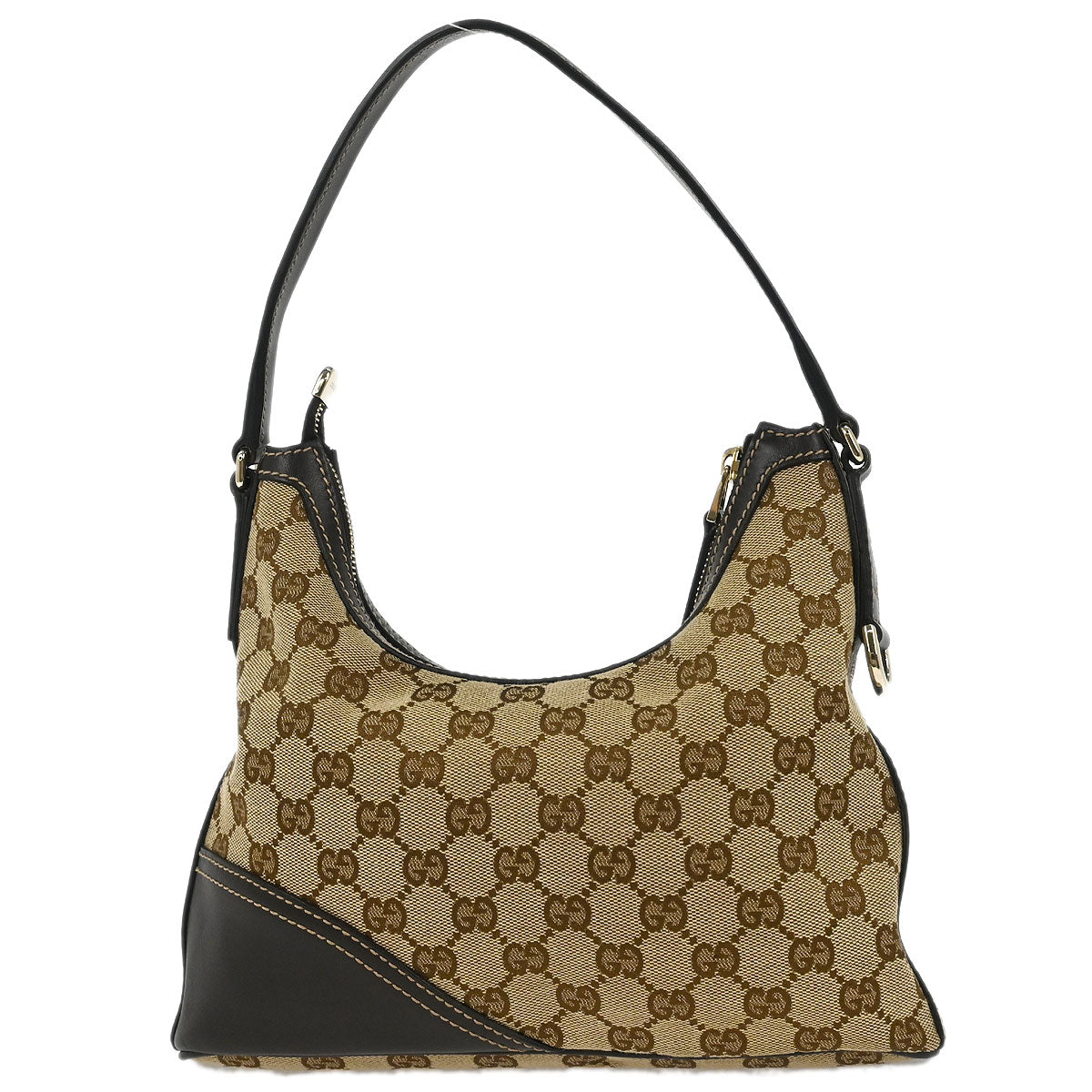 Gucci Beige Canvas GG Hobo Handbag
