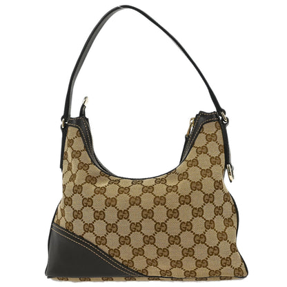 Gucci Beige Canvas GG Hobo Handbag
