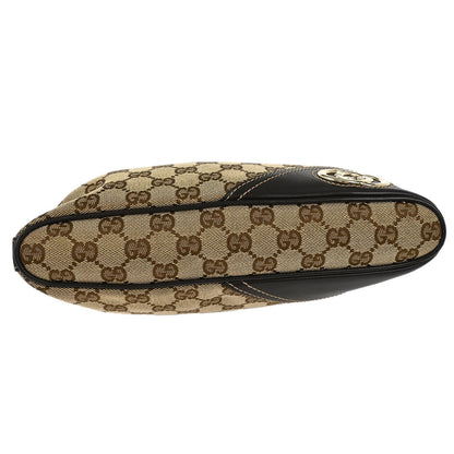 Gucci Beige Canvas GG Hobo Handbag