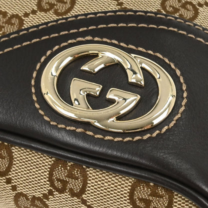 Gucci Beige Canvas GG Hobo Handbag