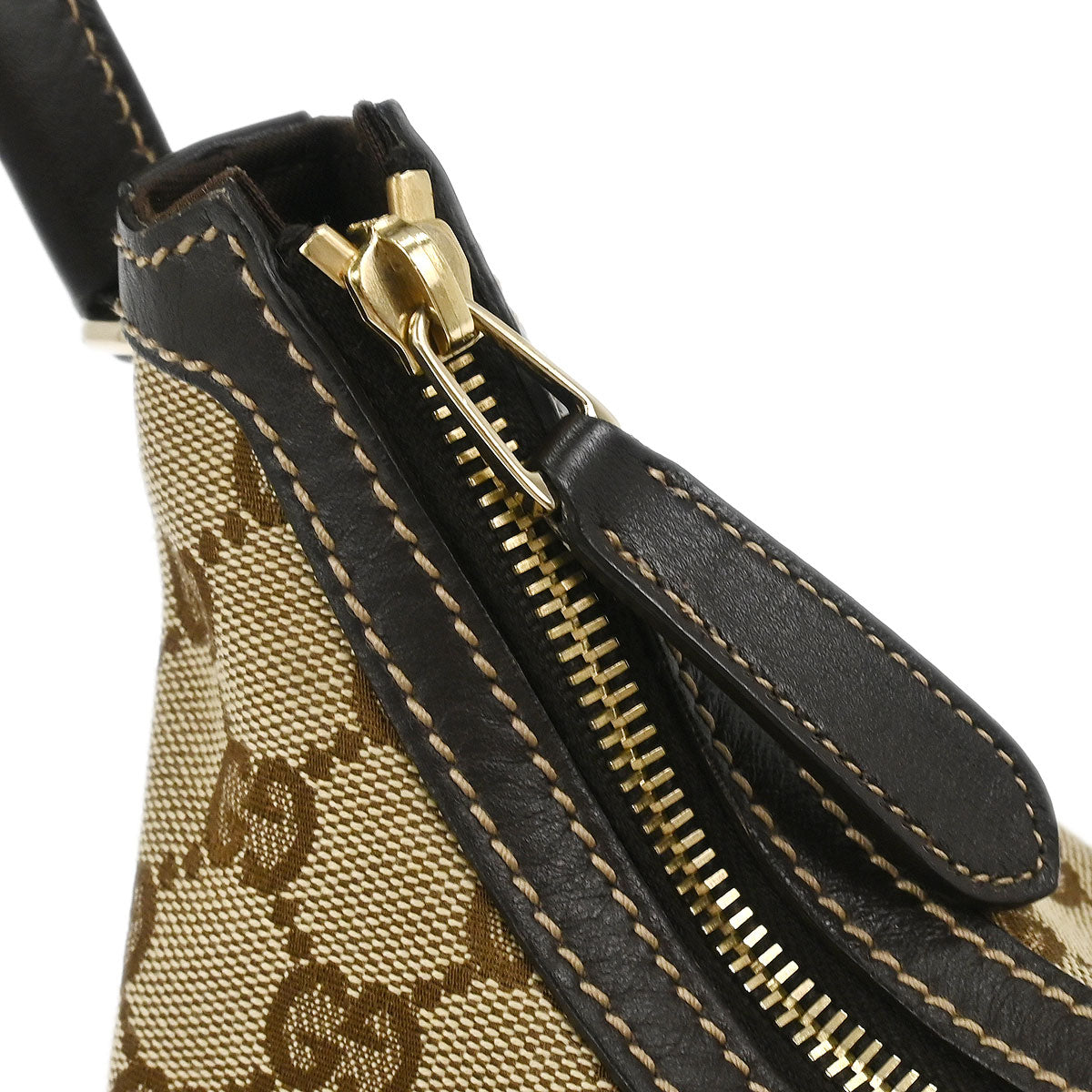 Gucci Beige Canvas GG Hobo Handbag