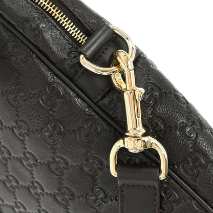 Gucci Black Guccissima GG Diamante Briefcase Handbag