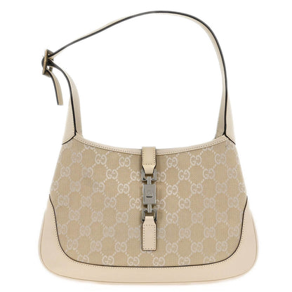 Gucci White GG Jackie Hobo Handbag
