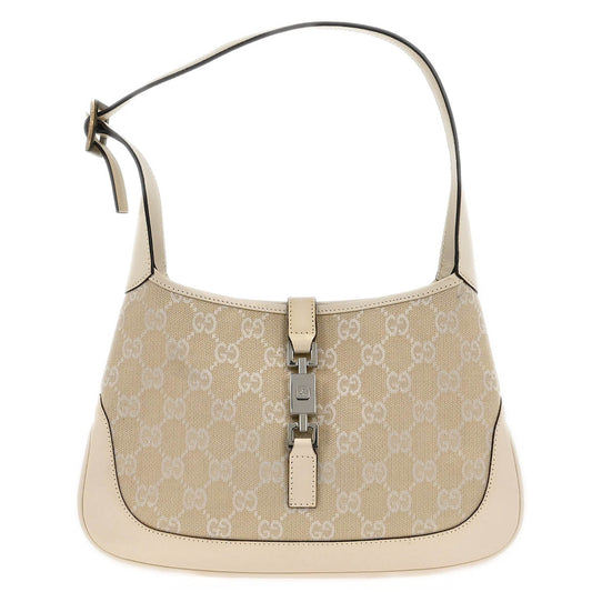 Gucci White GG Jackie Hobo Handbag