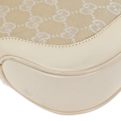Gucci White GG Jackie Hobo Handbag