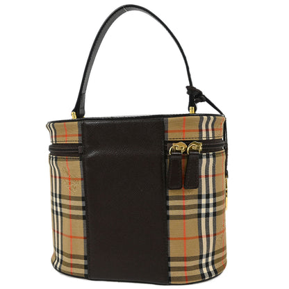 Burberry Beige House Check Vanity Handbag