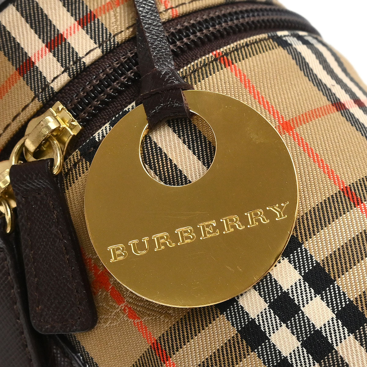 Burberry Beige House Check Vanity Handbag