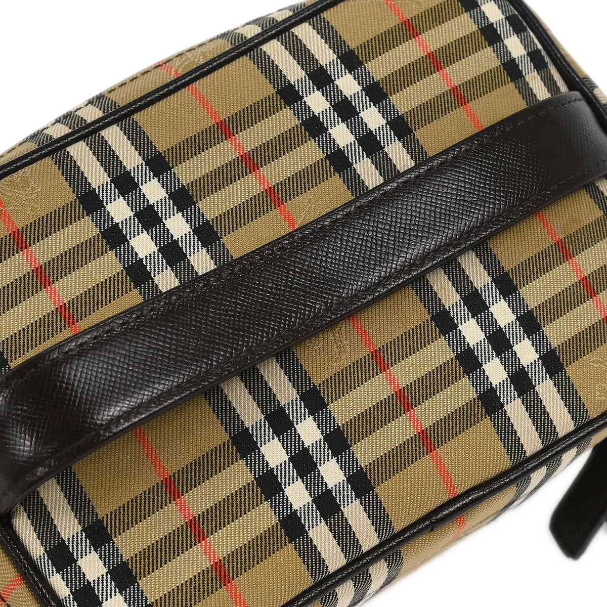 Burberrys Beige House Check Vanity Handbag