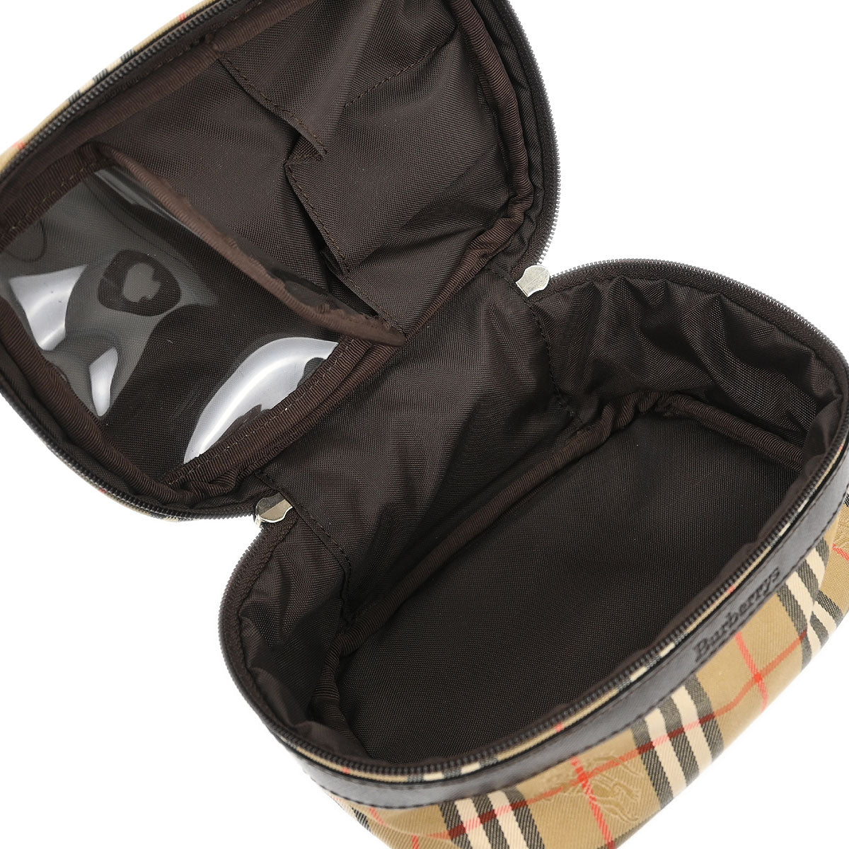 Burberrys Beige House Check Vanity Handbag