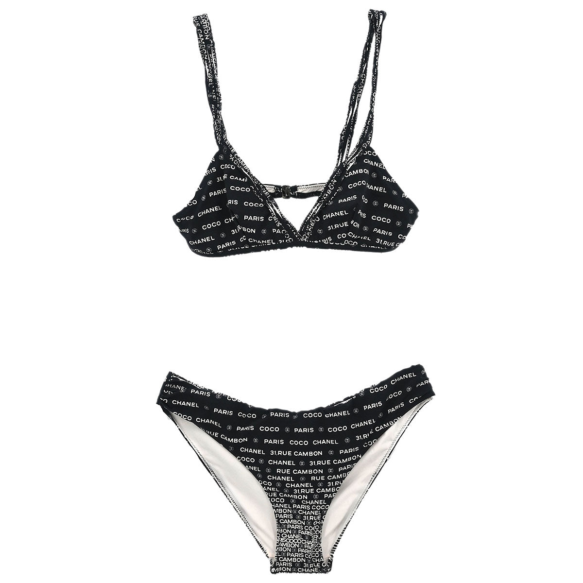 Chanel 2009 Swimwear Swimsuit Black #36