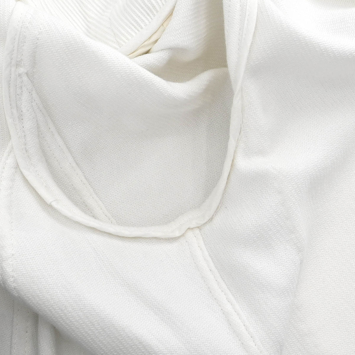 Chanel Single Breasted Collarless Jacket White #44
