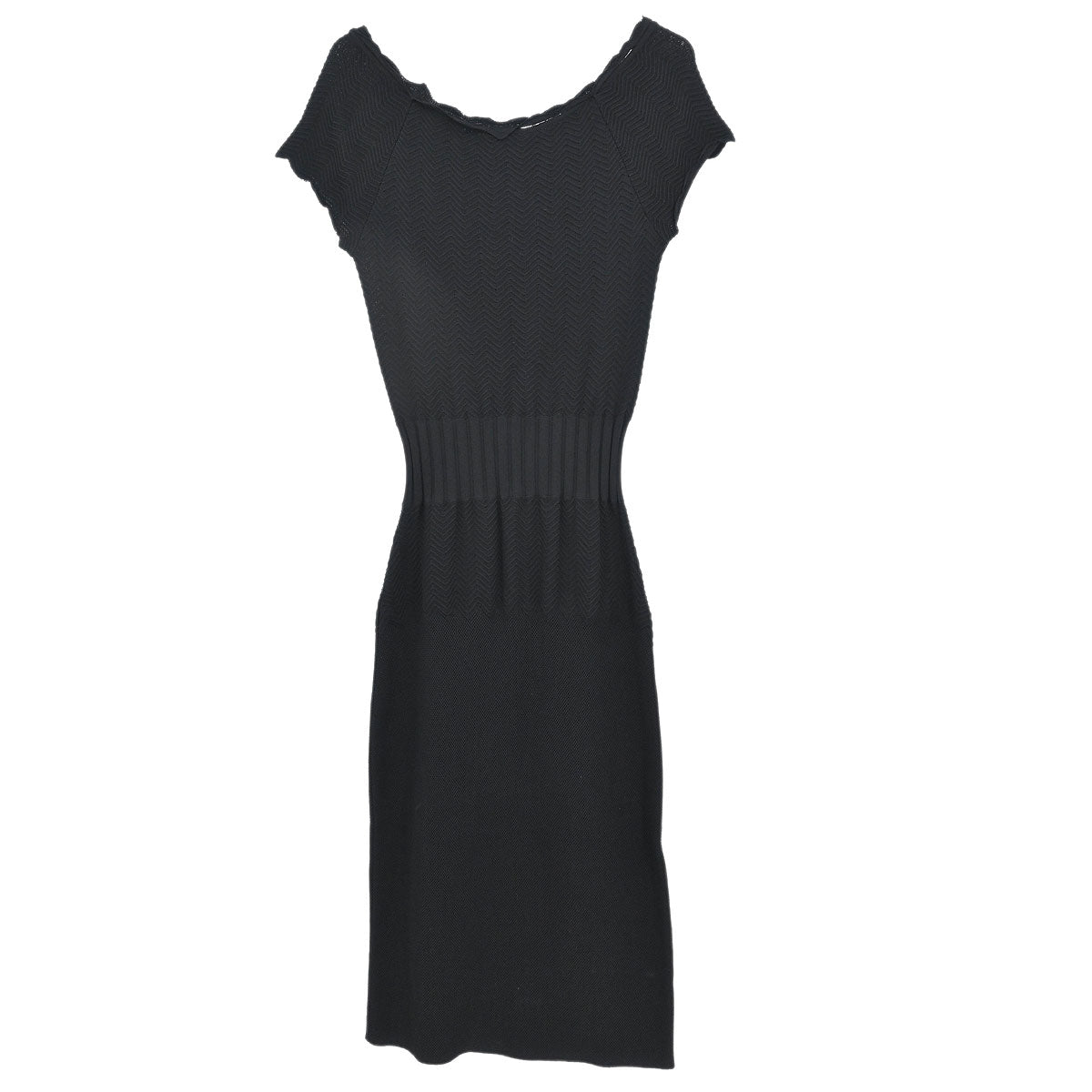 Chanel 2008 Short Sleeve Dress Black #36