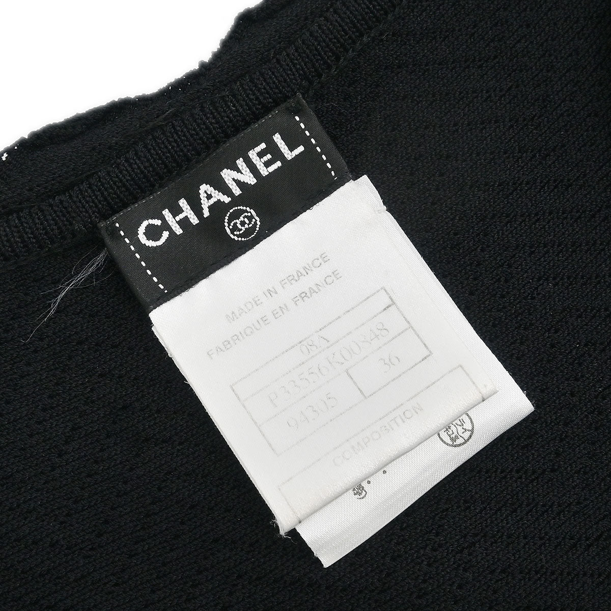 Chanel 2008 Short Sleeve Dress Black #36