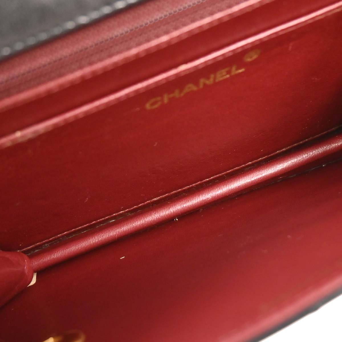 Chanel 1989-1991 Black Lambskin 2way Shoulder Handbag