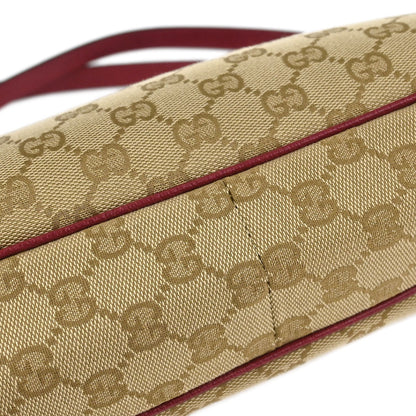 Gucci Beige Canvas GG Hobo Handbag
