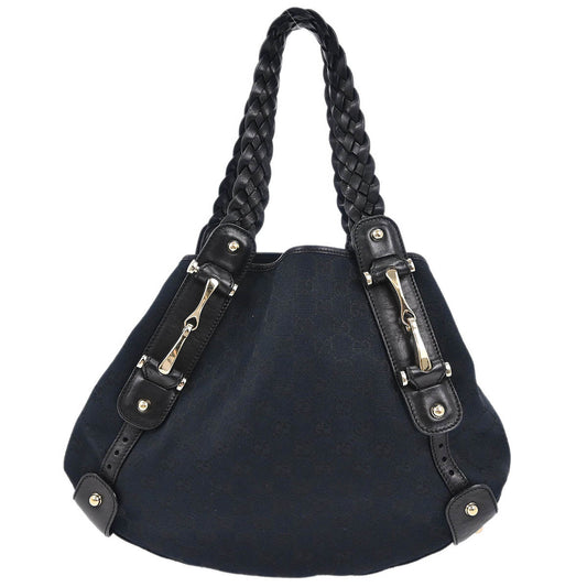 Gucci Black GG Horsebit Handbag