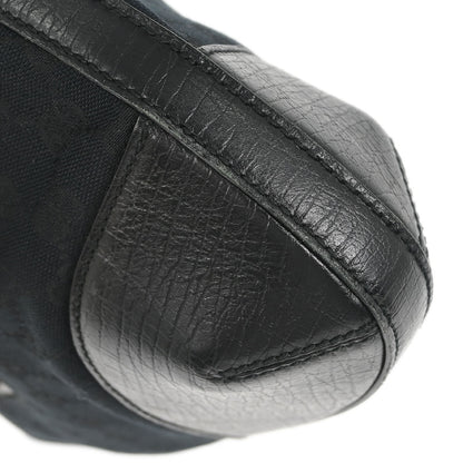 Gucci Black GG Horsebit Hobo Handbag