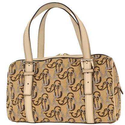 Gucci Beige Canvas Interlocking Handbag