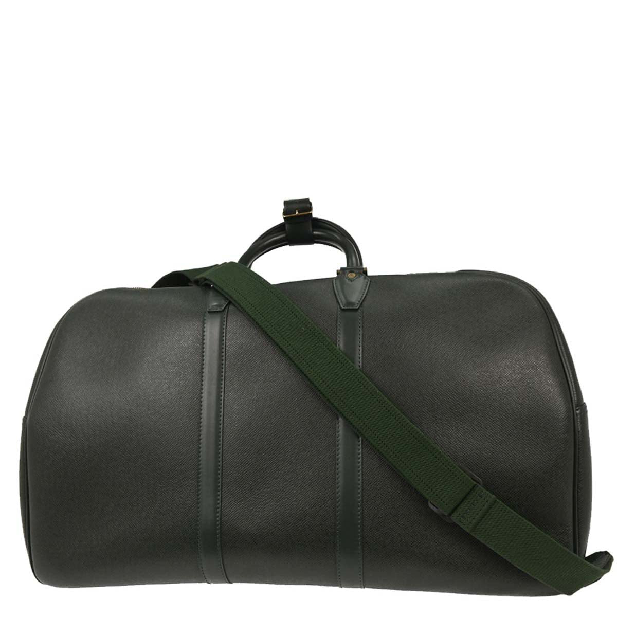 Louis Vuitton 1995 Green Taiga Kendall GM Duffle 2way Shoulder Handbag M30114