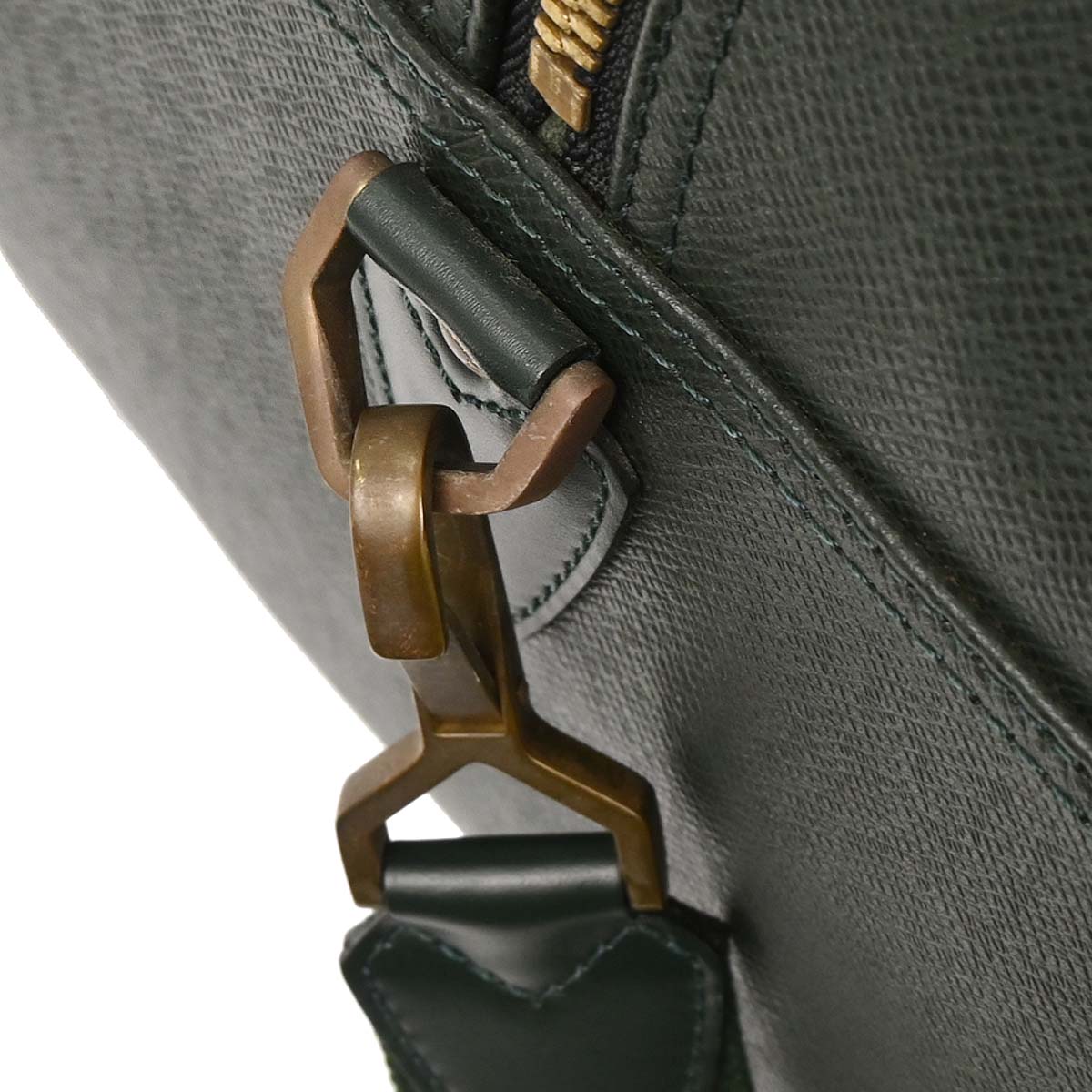 Louis Vuitton 1995 Green Taiga Kendall GM Duffle 2way Shoulder Handbag M30114