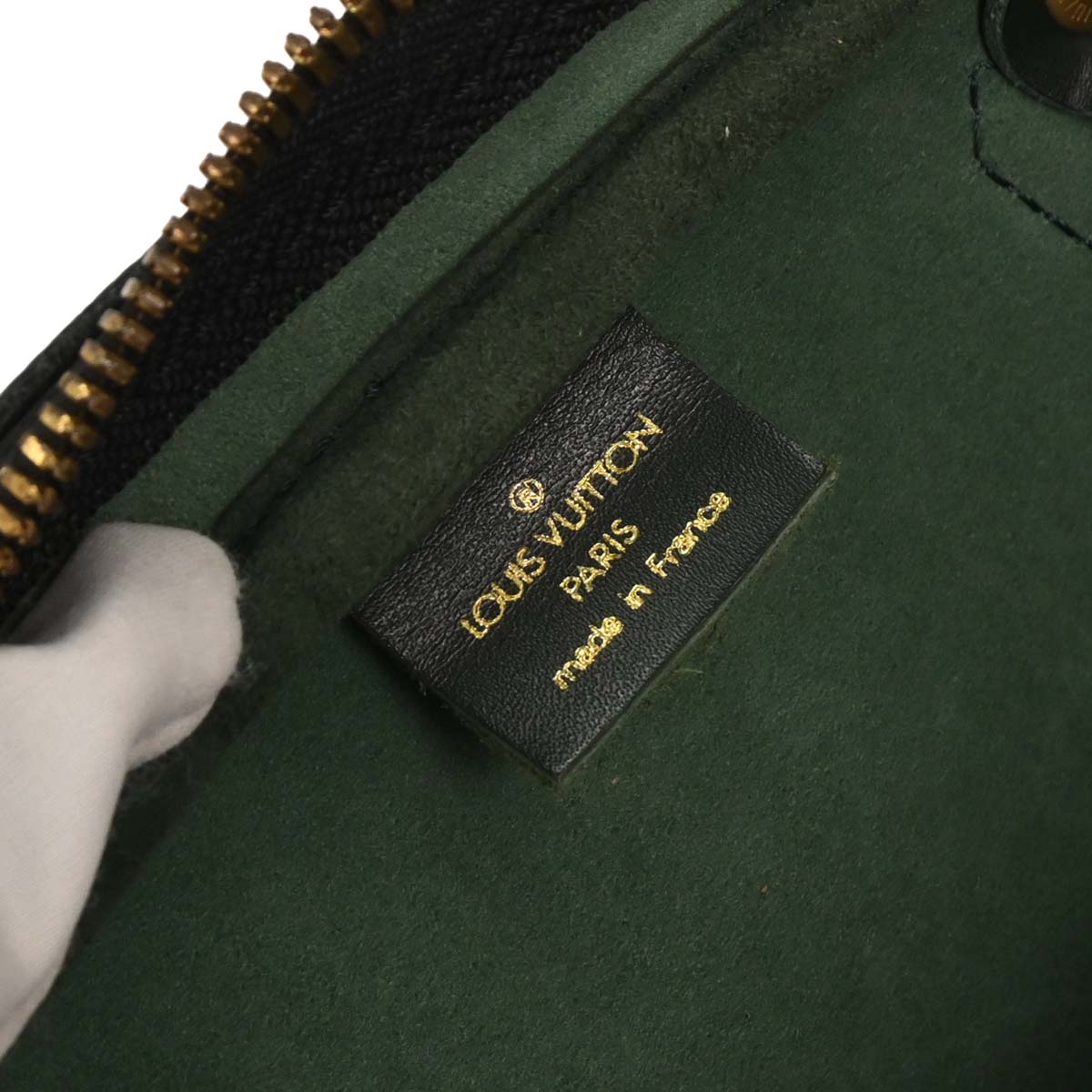 Louis Vuitton 1995 Green Taiga Kendall GM Duffle 2way Shoulder Handbag M30114