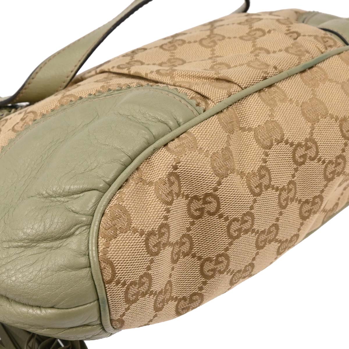 Gucci Beige Canvas GG Tote Handbag