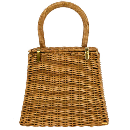 Salvatore Ferragamo Beige Ratan Gancini Handbag