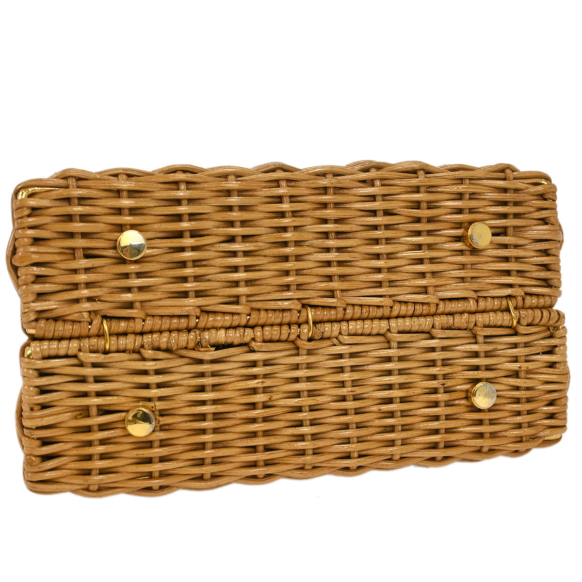 Salvatore Ferragamo Beige Ratan Gancini Handbag