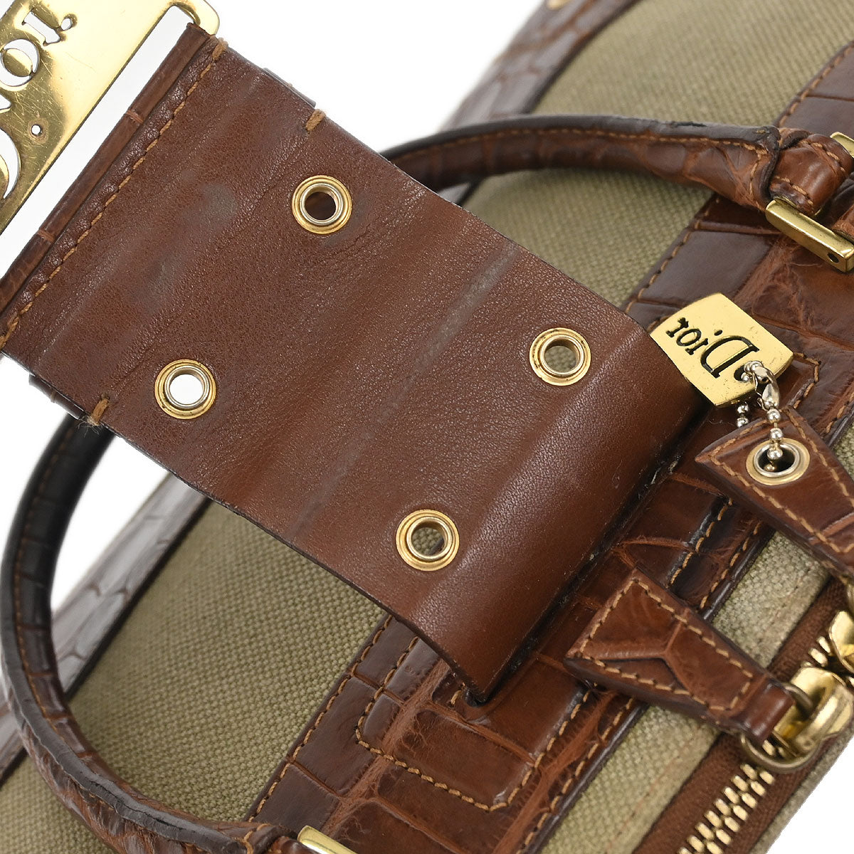 Christian Dior 2003 Beige Canvas Street Chic Handbag
