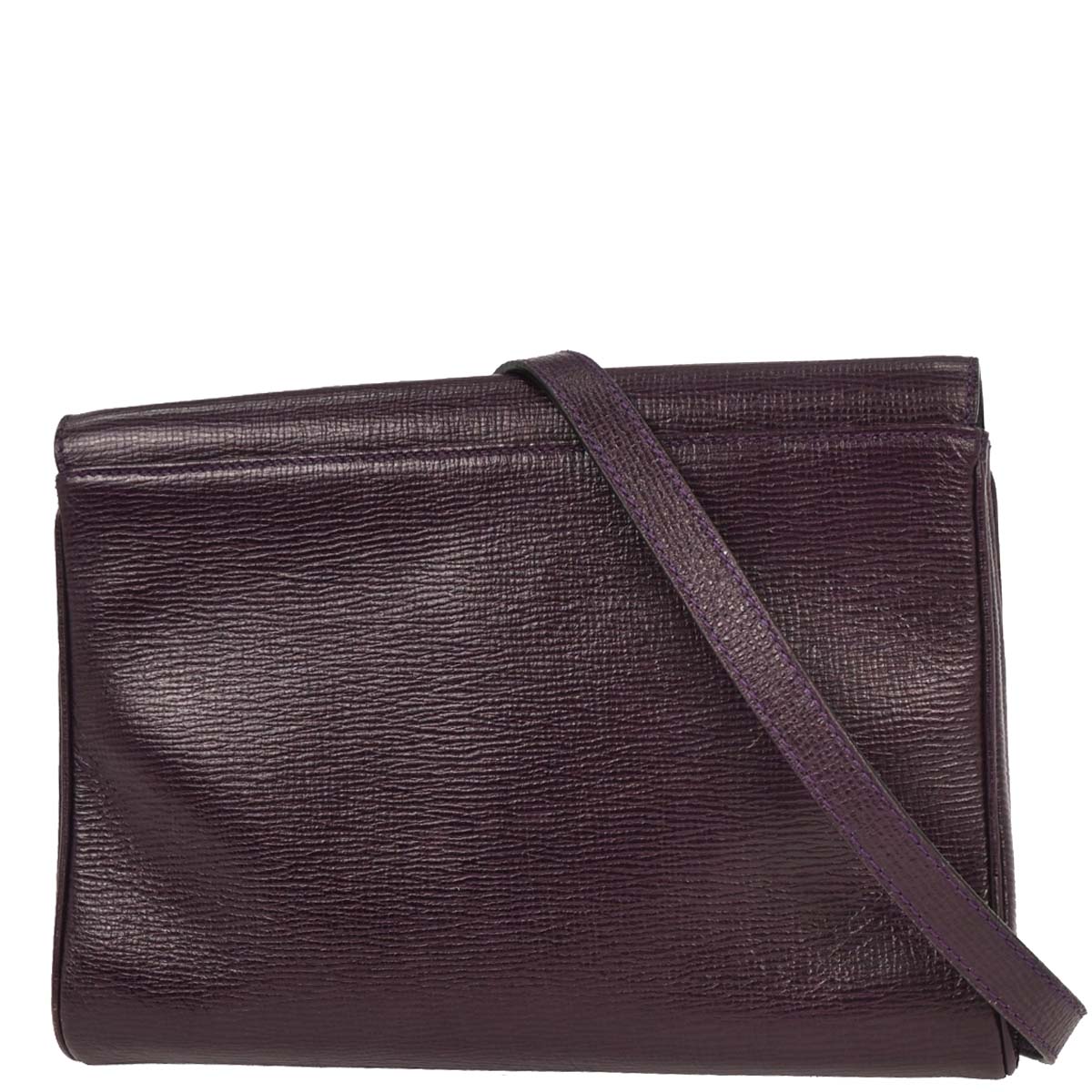 Celine Purple Leather Circle Shoulder Bag
