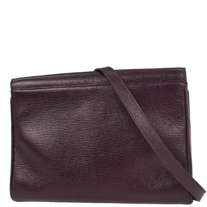 Celine Purple Leather Circle Shoulder Bag