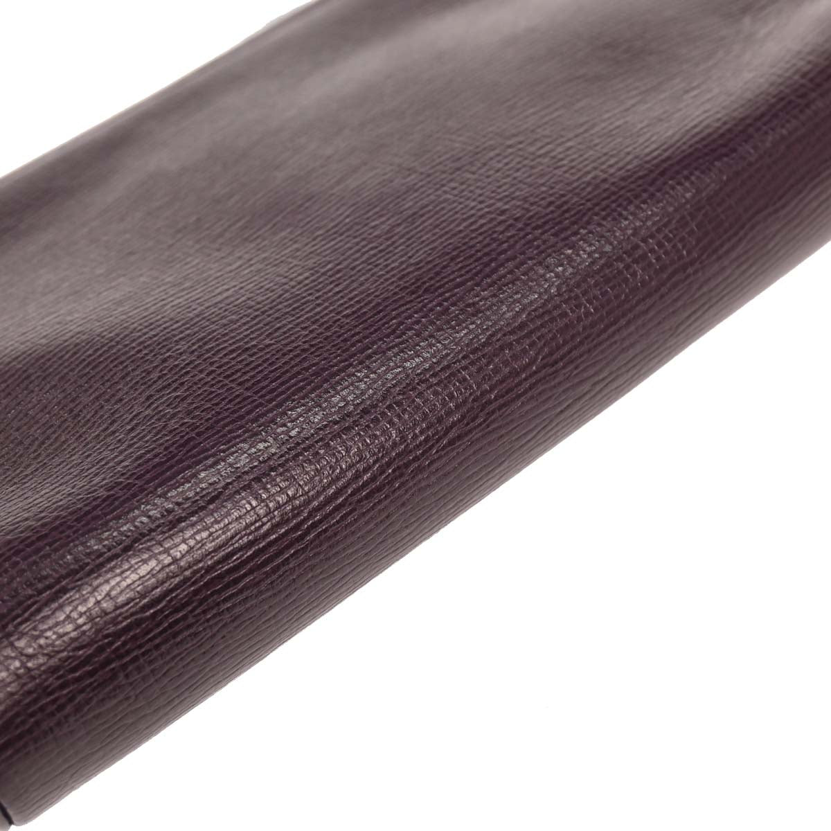 Celine Purple Leather Circle Shoulder Bag