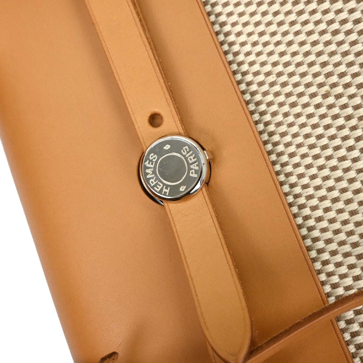 Hermes Beige Toile GM Herbag MM 2 in 1 Handbag