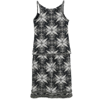 Chanel 2006 Setup Suit Camisole Top Skirt Black #34