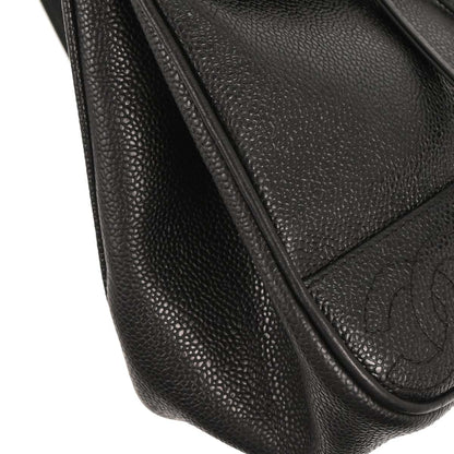 Chanel Black Caviar Triple CC Backpack