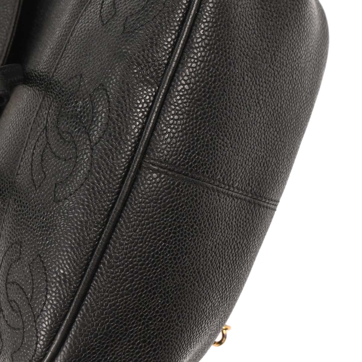 Chanel Black Caviar Triple CC Backpack
