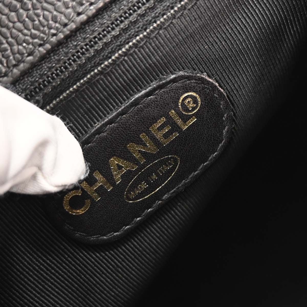 Chanel Black Caviar Triple CC Backpack