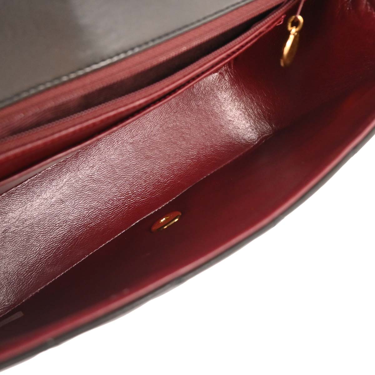 Chanel 1991-1994 Black Lambskin Small Diana Shoulder Bag