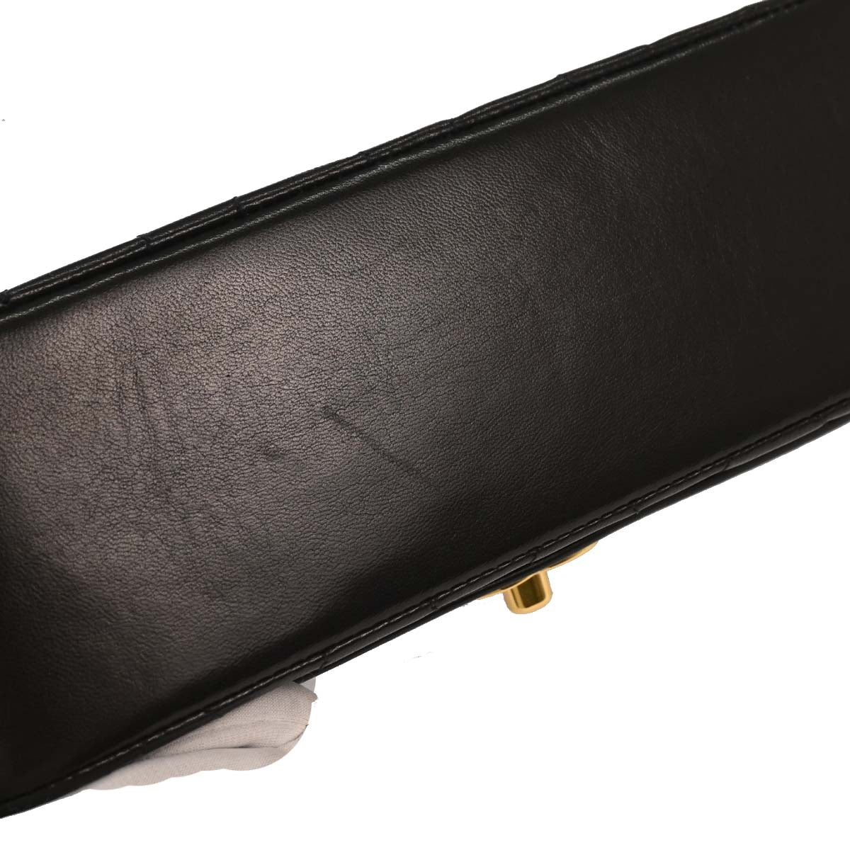 Chanel 1994-1996 Black Lambskin Small Diana Shoulder Bag