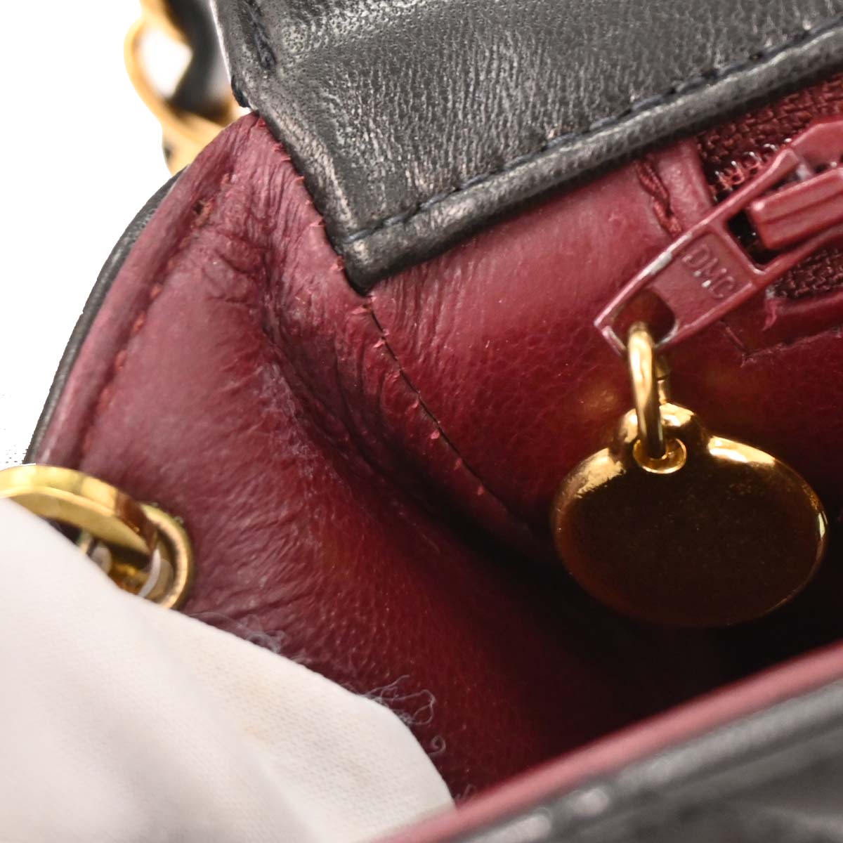 Chanel 1994-1996 Black Lambskin Small Diana Shoulder Bag