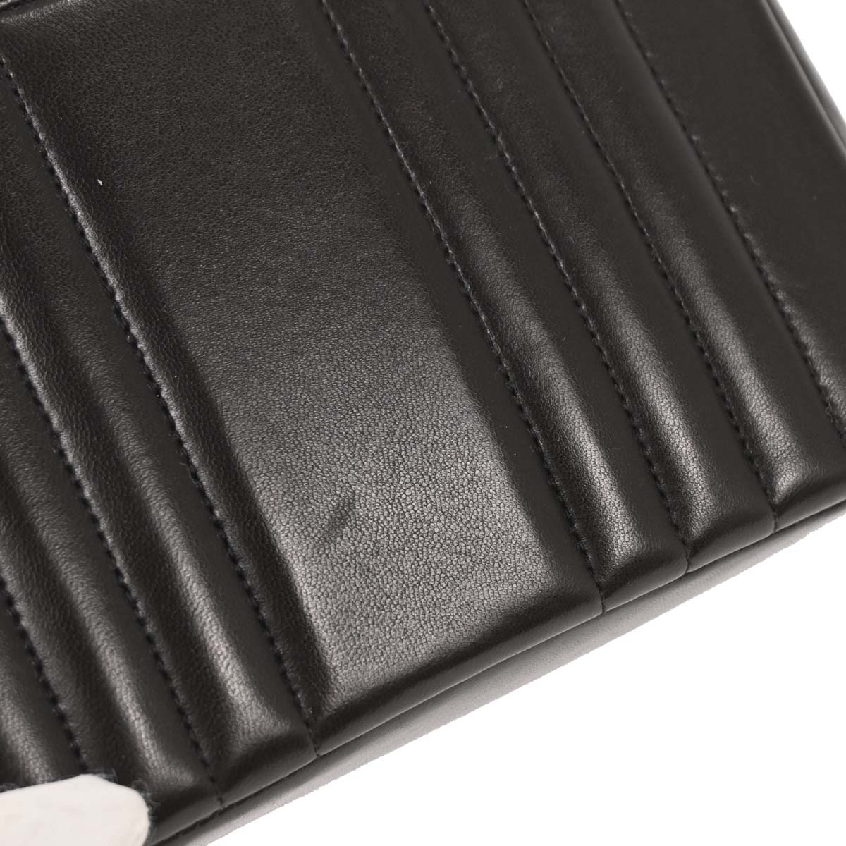 Chanel Black Lambskin Mini Classic Square Flap Shoulder Bag