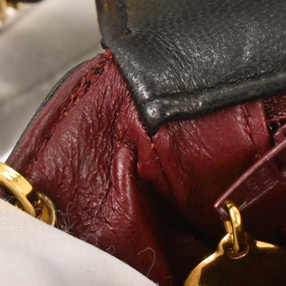 Chanel Black Lambskin Mini Classic Square Flap Shoulder Bag