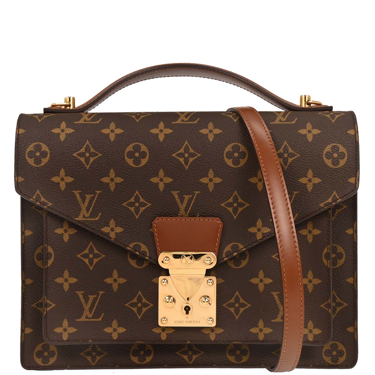 Louis Vuitton 2004 Monogram Monceau 28 Business Handbag M51185