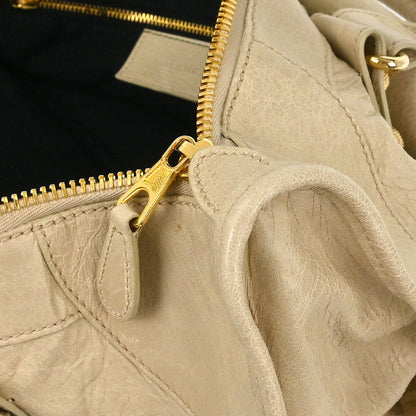 Balenciaga Beige The Work Handbag