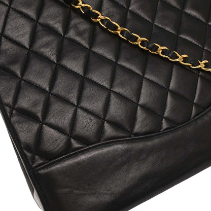 Chanel Black Lambskin 2way Shoulder Handbag