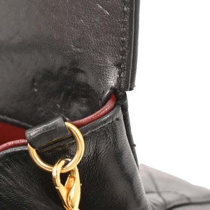 Chanel Black Lambskin 2way Shoulder Handbag